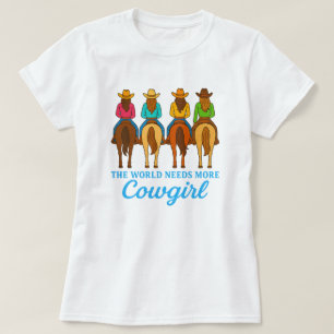 Camiseta Festa de Solteira Country de Cowgirls Coloridas