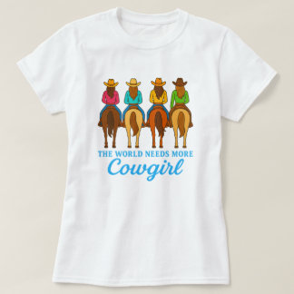 Camiseta Festa de Solteira Country de Cowgirls Coloridas