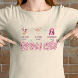 Camiseta Festa de solteira da tripulação da noiva