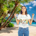 Camiseta Festa de solteira de Cocktails Tropicais em Praia<br><div class="desc">Que melhor maneira de celebrar com a família e os amigos do que um "Partido Cocktail" no oceano para comemorar a sua Festa de solteira conhecida como "o último voo antes do anel". Todos ficarão relaxados e confortáveis nesta celebração de praia com tema tropical.</div>