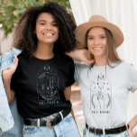 Camiseta Festa de solteira De Placa Tarot Mística No Tecido<br><div class="desc">Este design apresenta um design de placa tarot mística com fontes celestiais modernas. Veja a coleção inteira para mais itens correspondentes!</div>