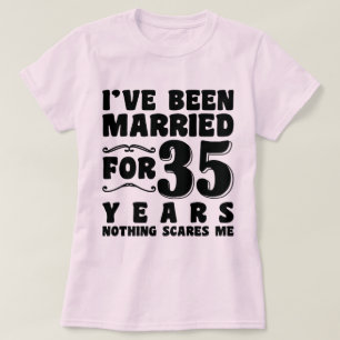 Camiseta Festa de Solteira Depois de 35 Anos de Casada