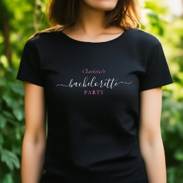 Camiseta Festa de Solteira Elegante Preta