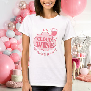 Camiseta Festa de solteira em rosa-nuvem