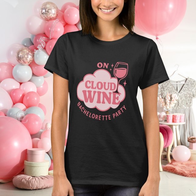 Camiseta Festa de solteira em rosa-nuvem (Criador carregado)