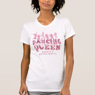 Camiseta Festa de solteira Engraçada Disco Retro Rainha Dan