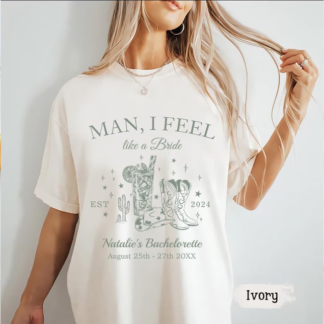 Camiseta Festa de solteira escocês personalizado, eu sinto (Criador carregado)