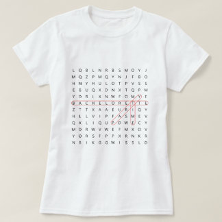 Camiseta Festa de solteira Hora Diversão Palavra Encontrar 