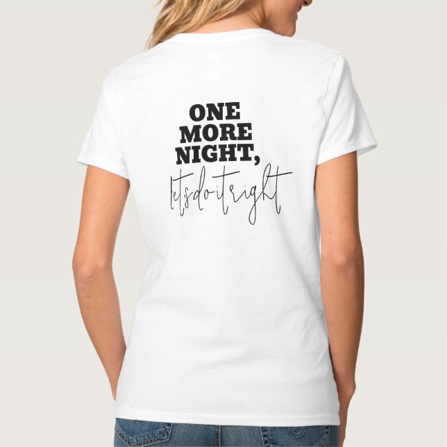 Camiseta Festa de solteira minimalista (Verso)