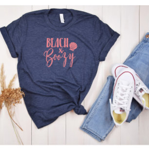 Camiseta Festa de Solteira na Praia com Bebidas Alcoólicas 