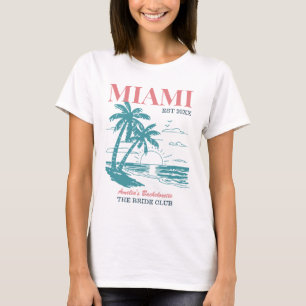 Camiseta Festa de Solteira na Praia Viagem de Meninas de Ve