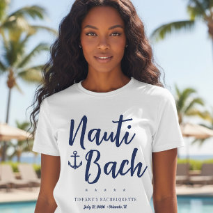 Camiseta Festa de Solteira Nauti Bach Âncora Náutica