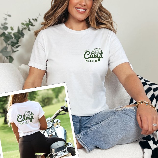 Camiseta Festa de solteira Personalizada de Bach de Camp (Criador carregado)