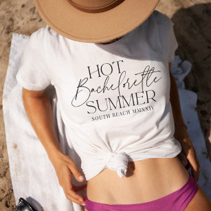 Camiseta Festa de solteira Personalizada de Verão de Bachel