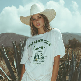 Camiseta Festa de Solteira Personalizada no Acampamento no 