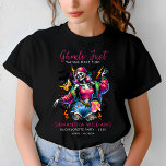 Camiseta Festa de solteira Rosa Ghouls Hallowen<br><div class="desc">Prepare-se para celebrar em estilo com nossa Festa de solteira de T-Shirt do Dia das Bruxas Rosa! Esta camisa divertida e festiva apresenta um design cor-de-rosa arrojado perfeito para a noiva-a-ser e seu esquadrão de mísseis. Quer você esteja batendo na cidade ou tendo uma noite assustadora, esta camiseta adiciona um...</div>