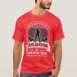 Camiseta Festa de Solteirão EngraçadaFim de Jogo Cara Time