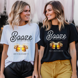 Camiseta Festa de Solteiro(a) Booze Before I Do's