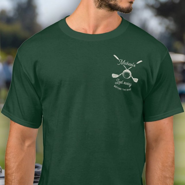Camiseta Festa de Solteiro de Golfe Divertida Último Balanç (Criador carregado)