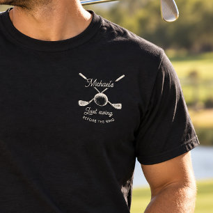 Camiseta Festa de Solteiro de Golfe Divertida Último Balanç