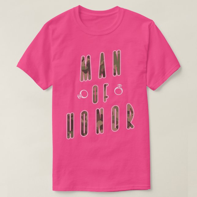 Camiseta Festa de Solteiro do Homem de Honra  (Frente do Design)
