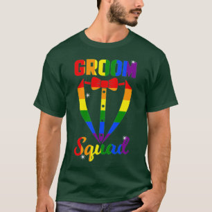Camiseta Festa de Solteiro Gay Equipe do Noivo Lgbt 2