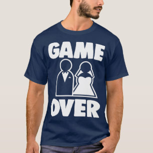 Camiseta Festa de Solteiro Solteira de Casamento Jogo Acabo