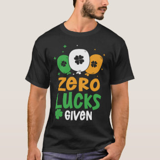 Camiseta Festa de Sorte Zero Dado Dia de São Patrício Humor