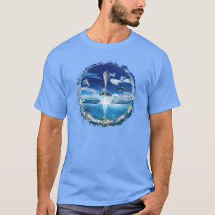 Camiseta Festa de transmissão de cardume de golfinhos