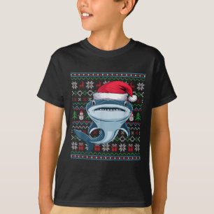 Camiseta Festa de Tubarão-Baleia Feia Amadurece Xmas Papais