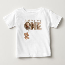 Camiseta Festa de um ano do ursinho Pequeno urso foto