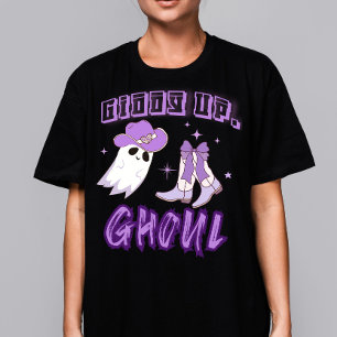 Camiseta Festa de vaqueiro ocidental "Giddy Up Ghoul" Hallo
