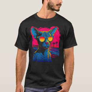 Camiseta Festa de Verão do Gato Sem Pelo Sphynx