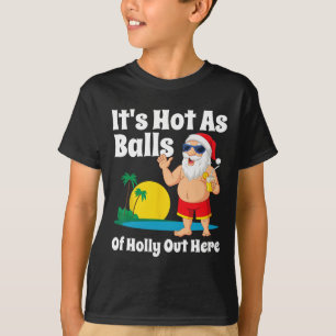 Camiseta Festa de Verão Engraçada de Natal em Julho Quente