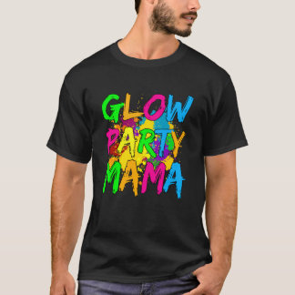 Camiseta Festa de Vestuário do Partido Brilhante Mama