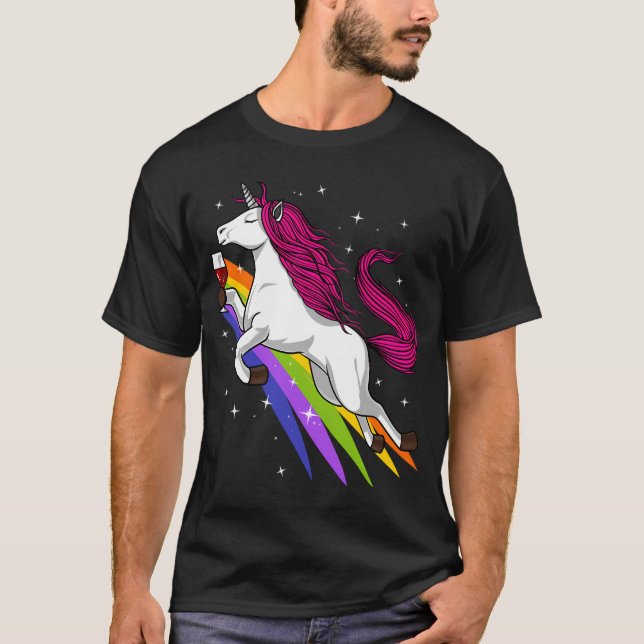 Camiseta Festa de Vinho de Unicórnio (Frente)
