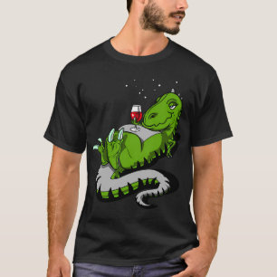 Camiseta Festa de Vinho do Dinossauro T-Rex