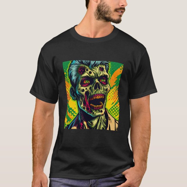 Camiseta Festa de Zombie Halloween Spooky (Frente)