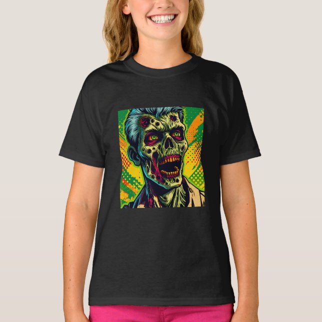 Camiseta Festa de Zombie Halloween Spooky (Frente)