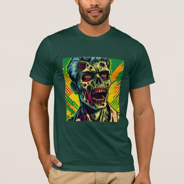 Camiseta Festa de Zombie Halloween Spooky (Frente)