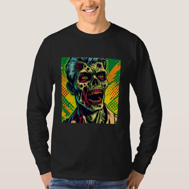 Camiseta Festa de Zombie Halloween Spooky (Frente)