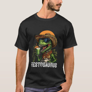 Camiseta Festa Dinossauro Festa Mexicana T-Rex Dino Cinco D