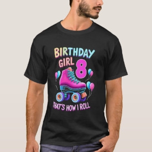 Camiseta Festa Divertida de Aniversário de 8 Anos para Meni