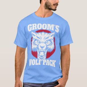 Camiseta Festa Divertida de Solteirão do Noivo Wolfpack Fes