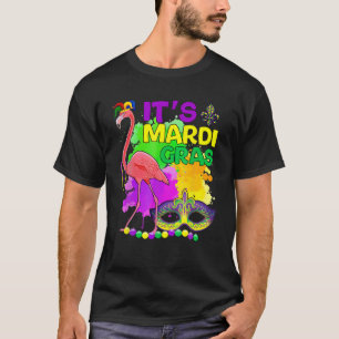 Camiseta Festa do Carnaval Encantada Idea Flamingo Mardi Gr