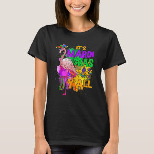 Camiseta Festa do Carnaval Idea Flamingo Mardi Gras
