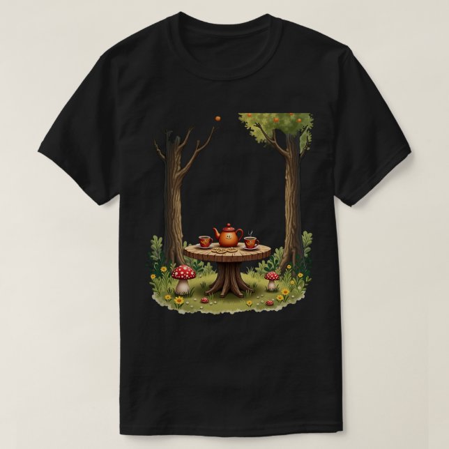 Camiseta Festa do Chá da Floresta (Frente do Design)