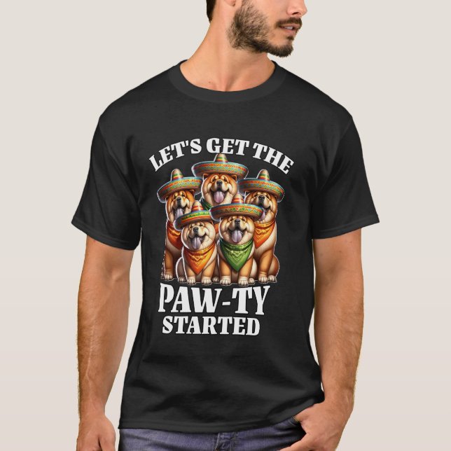 Camiseta Festa do Chow Chow Cinco de Chow Chow de Maio (Frente)
