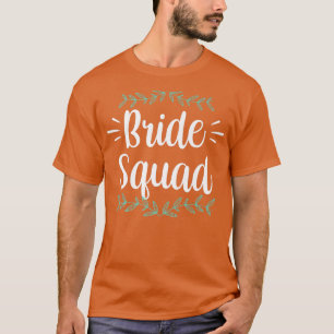 Camiseta Festa do Esquadrão da Noiva Casamento Despedida de