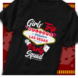 Camiseta Festa do Esquadrão de Vegas Viagem das Garotas par